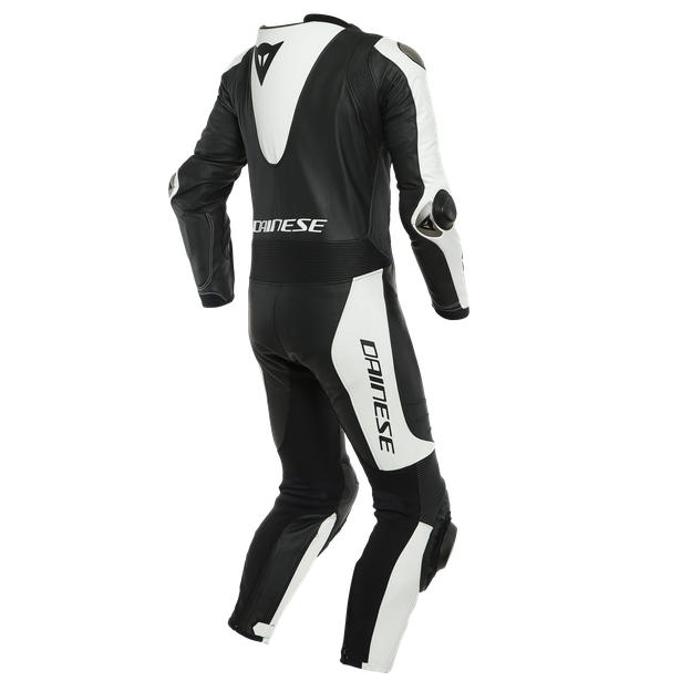 laguna-seca-5-1pc-leather-suit-perf-black-white image number 1